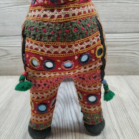 Embroidered Rajasthan Horse Fabric Patchwork Decorative Boho Folk Art - Picture 8 of 12